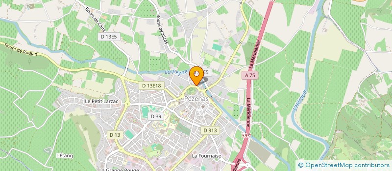 localisation de l'entreprise RETOUR A SOI  PEZENAS