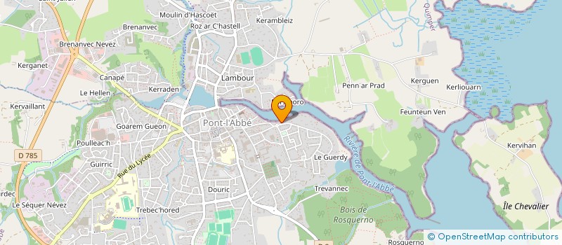 localisation de l'entreprise RETOUR DES SABLES  PONT-L'ABBE