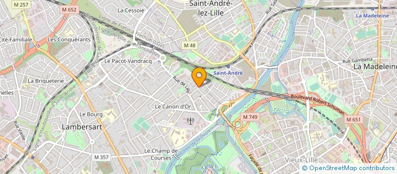 localisation de l'entreprise RETOUR EN VOL  SAINT-ANDRE-LEZ-LILLE