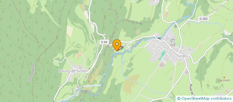 localisation de l'entreprise RETOURS AUX SOURCES  BOURG-DE-SIROD