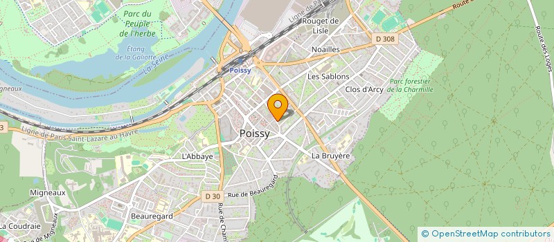 localisation de l'entreprise RETOUT & ASSOCIES IDF OUEST  POISSY