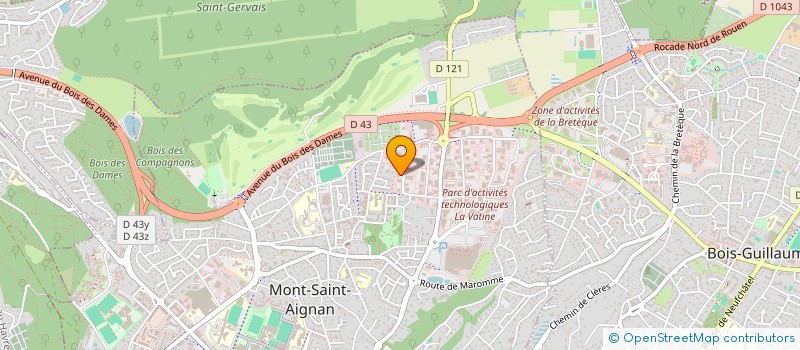 localisation de l'entreprise RETOUT & ASSOCIES NORMANDIE à MONT-SAINT-AIGNAN