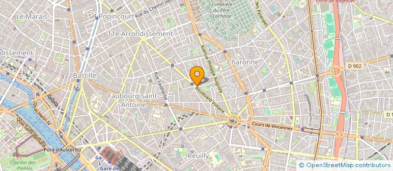 localisation de l'entreprise RETRAIT MUTUALIST COMBATT VEUVE ORPHELIN à PARIS