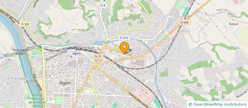 localisation de l'entreprise RETRAITE ESPACE GRAND AGE INFORMATION à AGEN