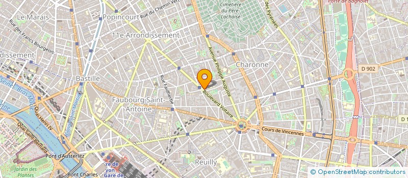 localisation de l'entreprise RETRAITE MUT COMBATTANTS VICTIMES GUERRE à PARIS