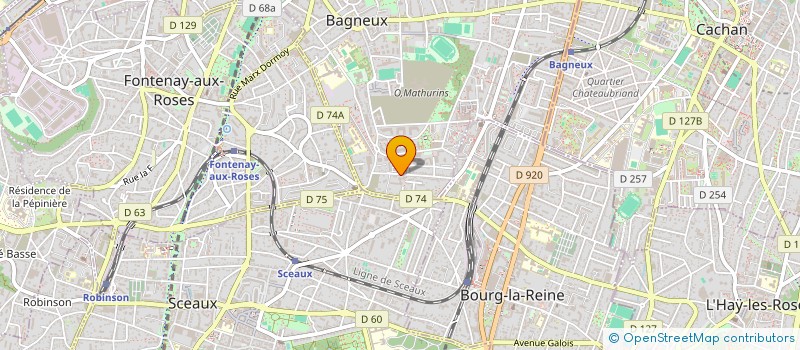 localisation de l'entreprise RETRAITE SPORTIVE BAGNEUX 92  BAGNEUX