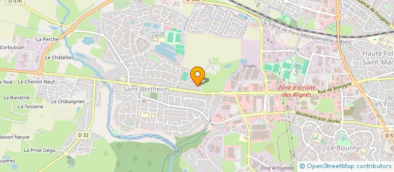 localisation de l'entreprise RETRAITE SPORTIVE BERTHEVINOISE  SAINT-BERTHEVIN