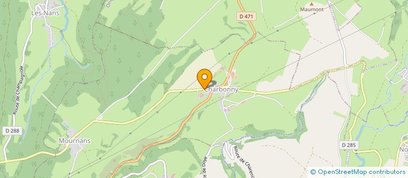 localisation de l'entreprise RETRAITE SPORTIVE CHAMPAGNOLAISE  MOURNANS-CHARBONNY