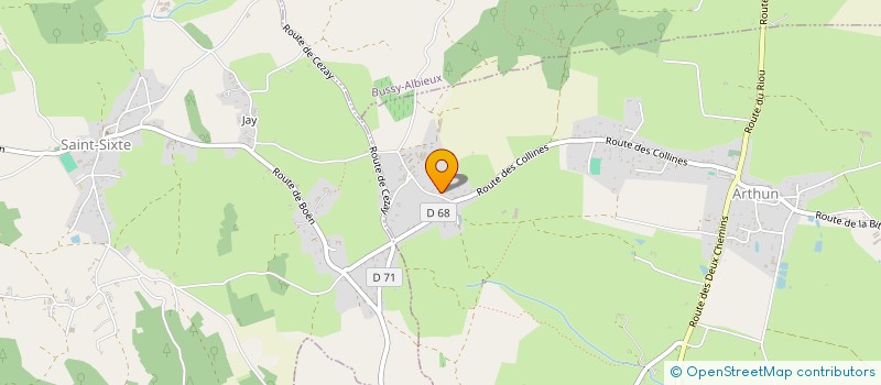 localisation de l'entreprise RETRAITE SPORTIVE DE BOEN  ARTHUN