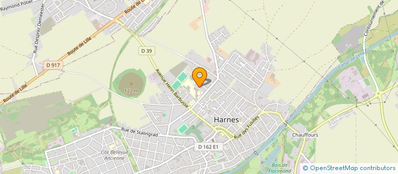 localisation de l'entreprise RETRAITE SPORTIVE DE LA GOHELLE  HARNES