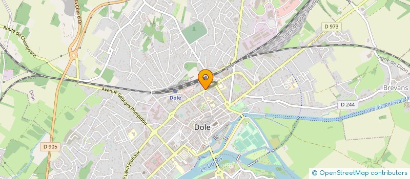 localisation de l'entreprise RETRAITE SPORTIVE DU GRAND DOLE à DOLE
