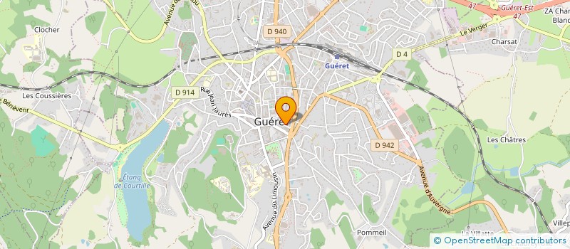 localisation de l'entreprise RETRAITE SPORTIVE FAYOLLE à GUERET