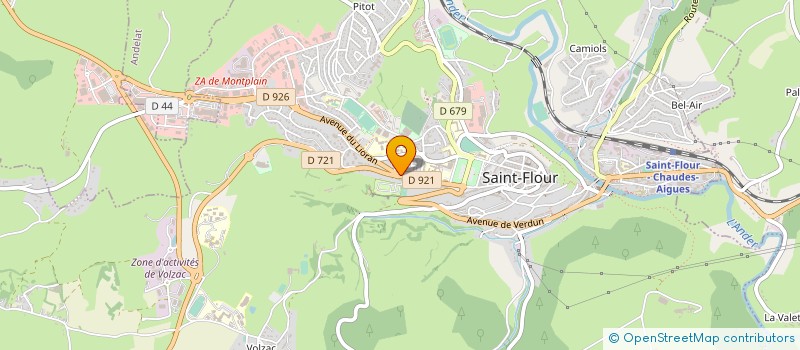 localisation de l'entreprise RETRAITE SPORTIVE HAUTE AUVERGNE à SAINT-FLOUR