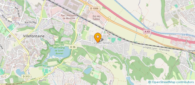 localisation de l'entreprise RETRAITE SPORTIVE VAULXOISE  VAULX-MILIEU