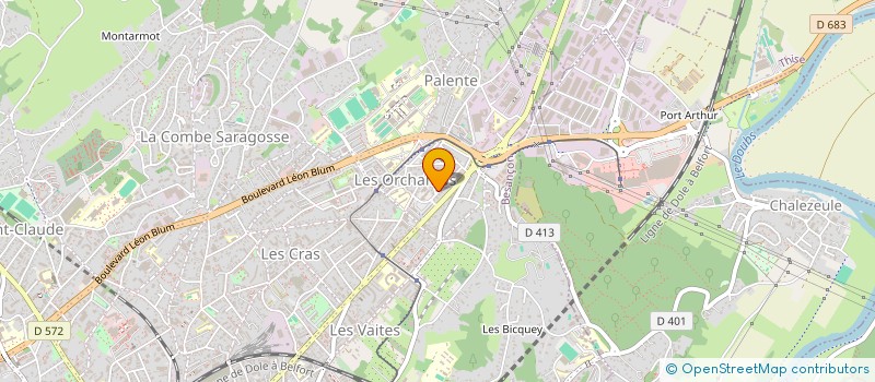 localisation de l'entreprise RETRAVAILLER FRANCHE COMTE à BESANCON