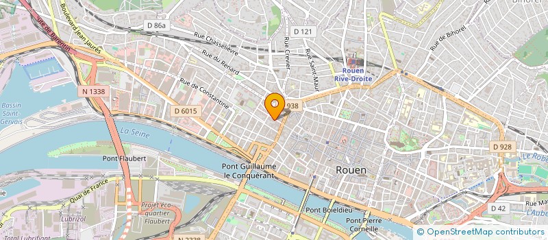 localisation de l'entreprise RETRAVAILLER HAUTE-NORMANDIE à ROUEN