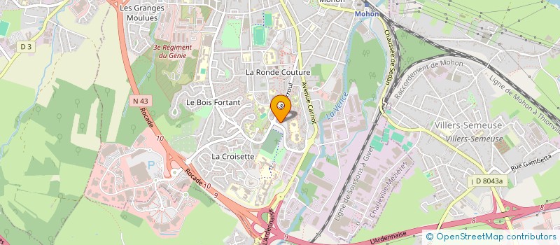 localisation de l'entreprise RETRO-BAT  CHARLEVILLE-MEZIERES