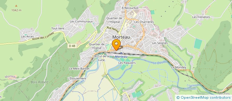 localisation de l'entreprise RETRO GAMES 25  MORTEAU