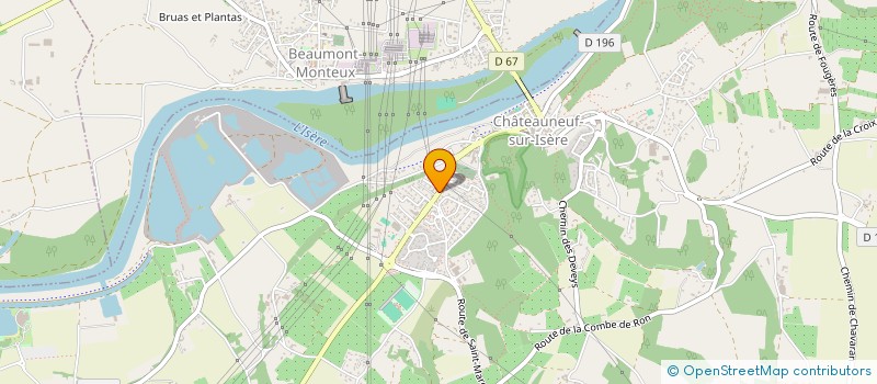 localisation de l'entreprise RETRO GAMES BREAK  CHATEAUNEUF-SUR-ISERE