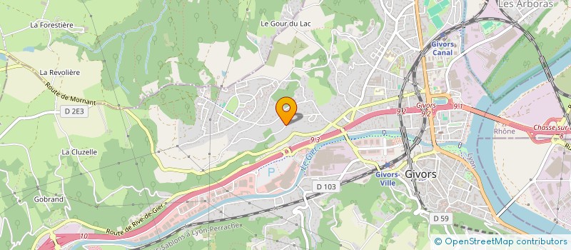 localisation de l'entreprise RETRO GAMING ALLIANCE  GIVORS