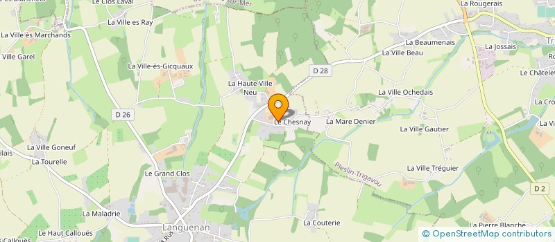 localisation de l'entreprise RETRO GARAGE AUTO MOTO à LANGUENAN