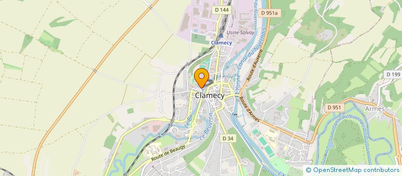 localisation de l'entreprise RETRO OLDIES à CLAMECY