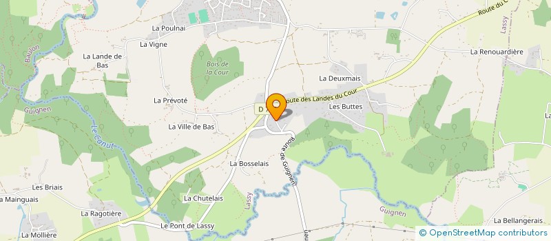 localisation de l'entreprise RETRO PASSION DES LANDES DU CANUT  LASSY