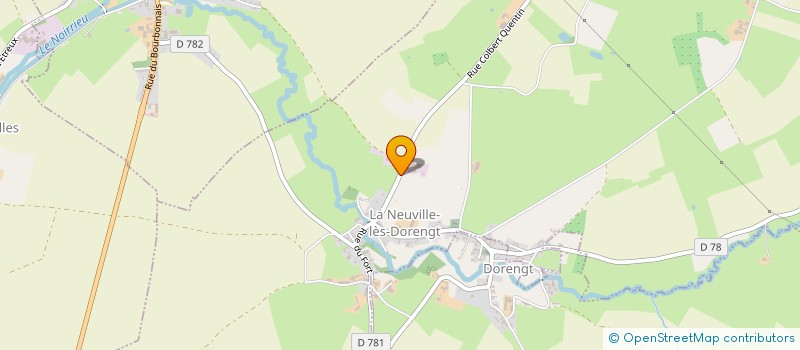 localisation de l'entreprise RETRO RURAL  LA NEUVILLE-LES-DORENGT