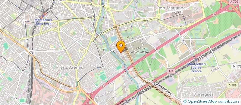 localisation de l'entreprise RETROACTE à MONTPELLIER