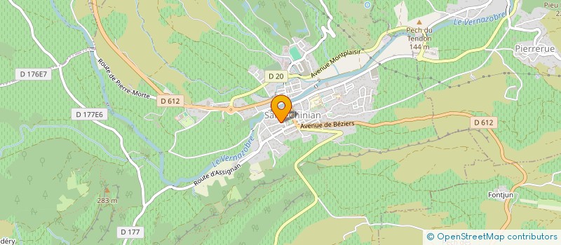 localisation de l'entreprise RETROAUTO  SAINT-CHINIAN