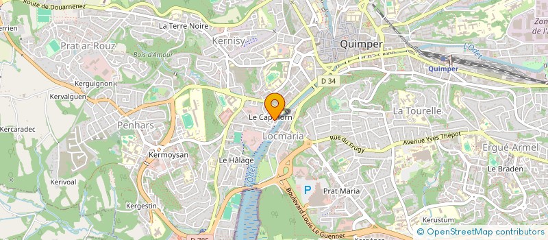 localisation de l'entreprise RETROC'S LPFA  QUIMPER