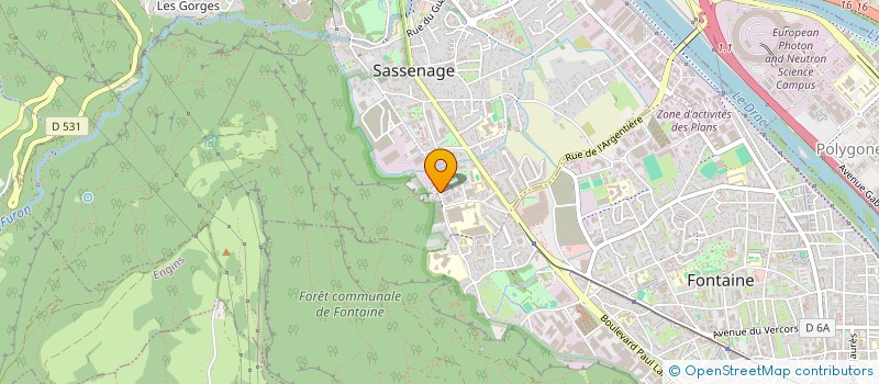 localisation de l'entreprise RETROFIT ENERGY SOLUTIONS - R.E.S. à SASSENAGE