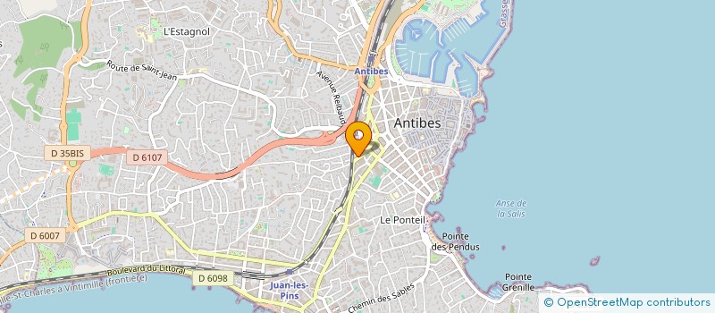 localisation de l'entreprise RETRONET  ANTIBES