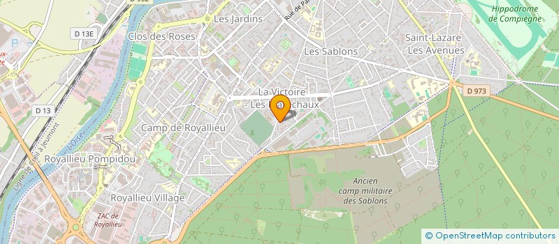 localisation de l'entreprise RETROS DANSES à COMPIEGNE