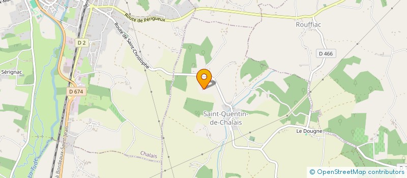 localisation de l'entreprise '' RETROUSSONS-NOUS LES MENINGES !'' à SAINT-QUENTIN-DE-CHALAIS