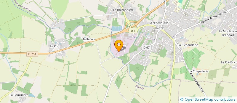 localisation de l'entreprise RETZ PEINTURE  CHAUMES-EN-RETZ