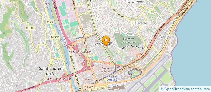 localisation de l'entreprise REUF ASO à NICE