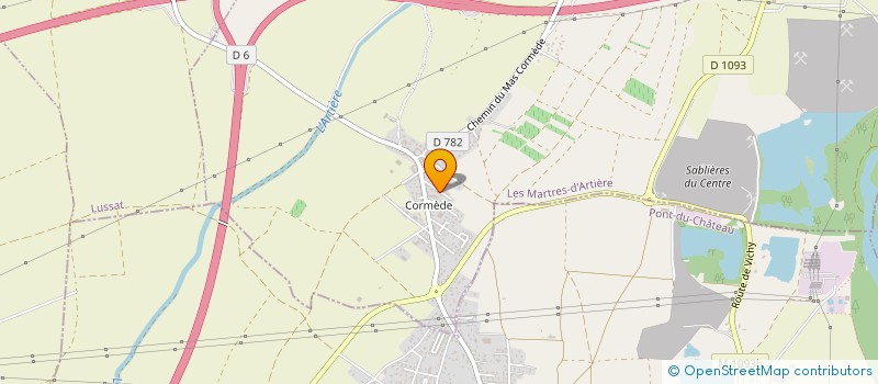 localisation de l'entreprise REUGE CONSULTING FORMATION EVENEMENTIEL  LES MARTRES D'ARTIERE