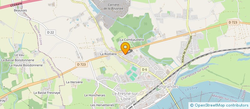 localisation de l'entreprise REULIER à INGRANDES-LE-FRESNE-SUR-LOIRE