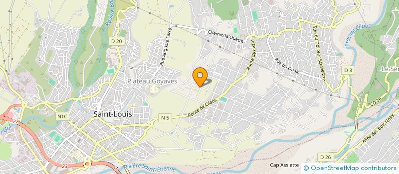 localisation de l'entreprise REUN'ELEC  SAINT-LOUIS