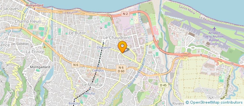 localisation de l'entreprise REUNI - FLAMME  SAINT-DENIS
