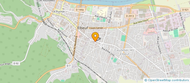 localisation de l'entreprise REUNI-PIZZA  CAUDEBEC-LES-ELBEUF