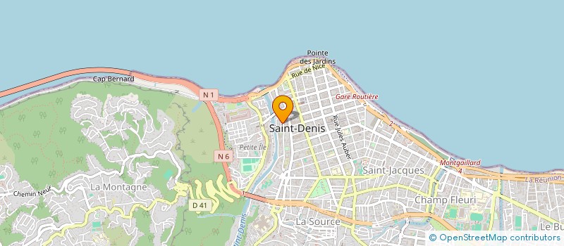 localisation de l'entreprise REUNI-POP à SAINT-DENIS