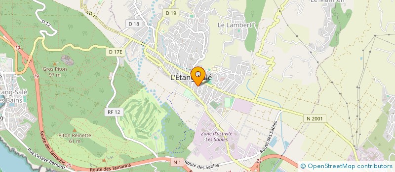 localisation de l'entreprise REUNI'SON à L ETANG SALE