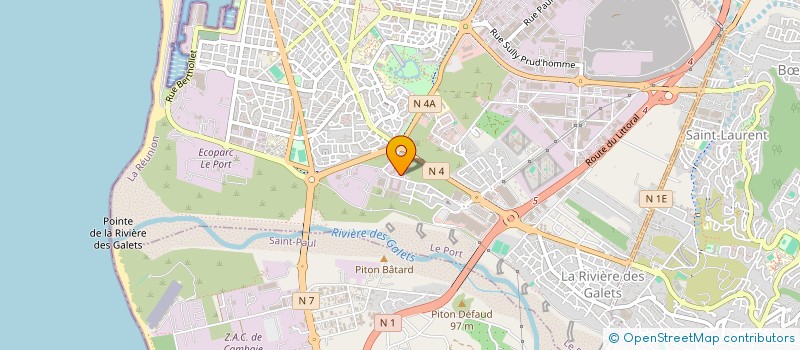 localisation de l'entreprise REUNICABLE SERVICES à LE PORT
