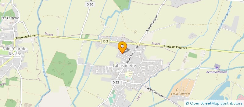 localisation de l'entreprise REUNION AGENCEMENT ET FABRICATION  LABASTIDETTE
