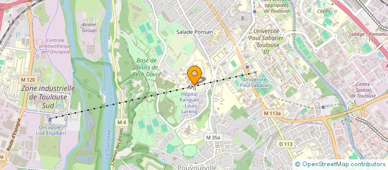 localisation de l'entreprise REUNION ANESTHESIOLOGIE MEDECINE URGENCE à TOULOUSE