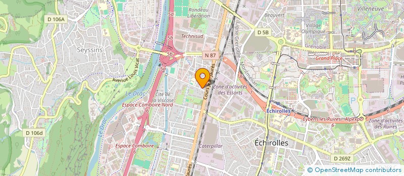 localisation de l'entreprise REUNION ANNUELLE FAMILIALE  ECHIROLLES