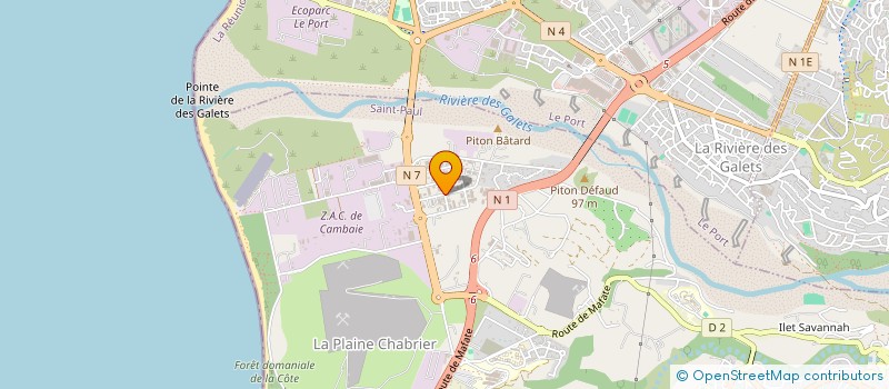 localisation de l'entreprise REUNION ASSEMBLAGE  SAINT-PAUL