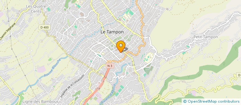 localisation de l'entreprise REUNION AUDIOVISION SARL à LE TAMPON